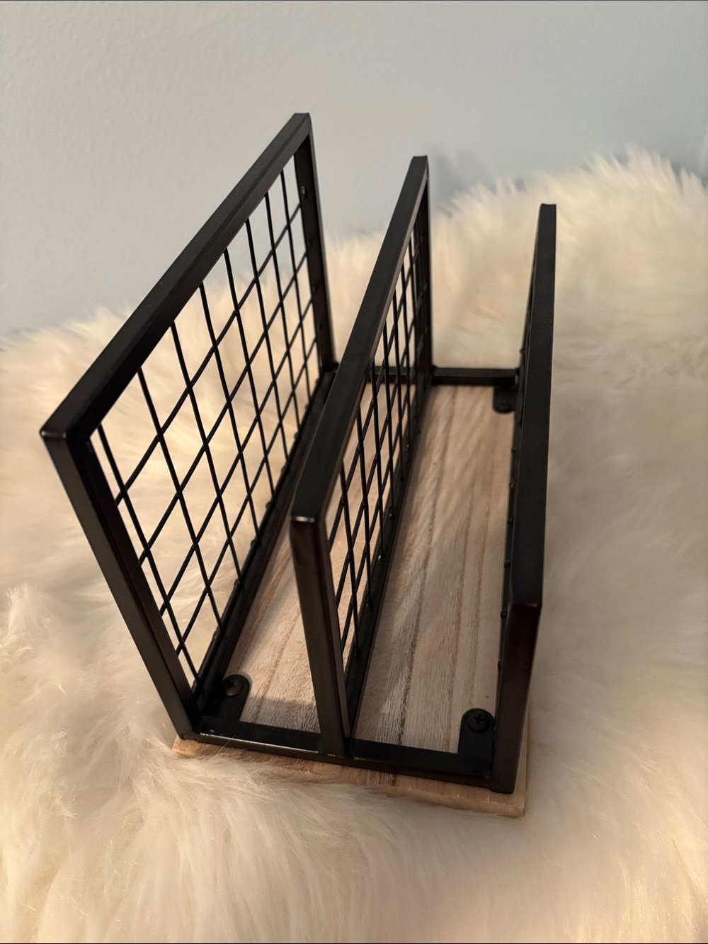 Rae Dunn Black Wire Desk Organizer with "Make Today Great." Plaque - Picture 3 of 7